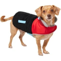 Frisco Medium Weight Retro Colorblock Mixed Media Dog & Cat Coat -Dog - Cat Shop 719462 PT2. AC SS1800 V1703184629