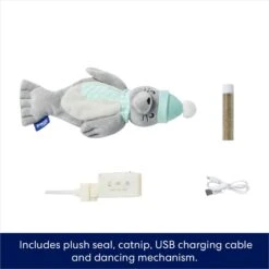 Frisco Holiday Interactive Flopping Seal Electronic Cat Toy With Catnip -Dog - Cat Shop 740102 PT2. AC SS1800 V1695046543