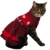 Frisco Nordic Sequin Dog & Cat Sweater Dress