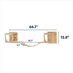 Frisco Cushioned Wall Mounted Cat Wall Shelf & Frisco Cat Silhouette With Bridge Wall Mounted Cat Wall Shelves -Dog - Cat Shop 785550 PT7. AC SS1800 V1677600275