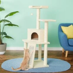 Dog - Cat Shop 40 Frisco 52-in Faux Fur Cat Tree & Condo