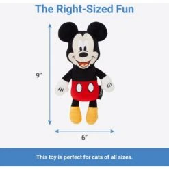 Disney Mickey Mouse Plush Kicker Cat Toy With Catnip + 3 Items -Dog - Cat Shop 929462 PT2. AC SS1800 V1690897396