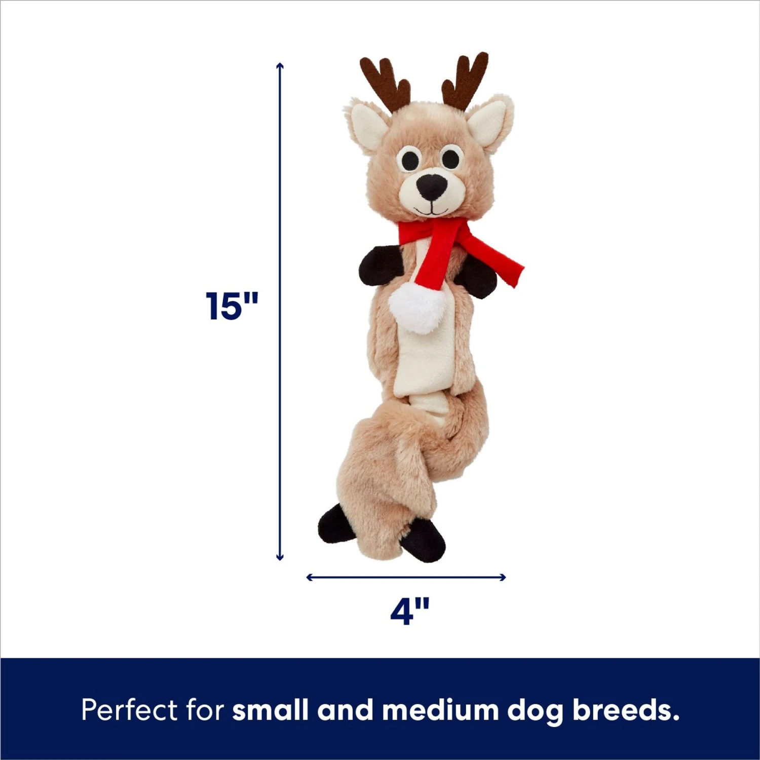 Frisco Holiday Reindeer Bungee Plush Squeaky Dog Toy & Frisco Holiday Snowman Bungee Plush Squeaky Dog Toy 3 Frisco Holiday Reindeer Bungee Plush Squeaky Dog Toy & Frisco Holiday Snowman Bungee Plush Squeaky Dog Toy - Image 3