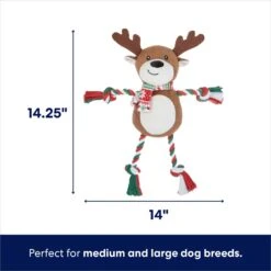 Frisco Holiday Snowman Plush With Rope Squeaky Dog Toy & Frisco Holiday Reindeer Plush With Rope Squeaky Dog Toy -Dog - Cat Shop 986174 PT6. AC SS1800 V1698258115