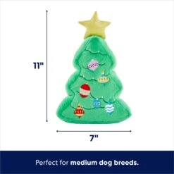 Frisco Holiday Santa's Helpers Plush Squeaky Dog Toy, 3 Count & Frisco Holiday Tree Thin Plush Squeaky Dog Toy -Dog - Cat Shop 986222 PT6. AC SS1800 V1698257735