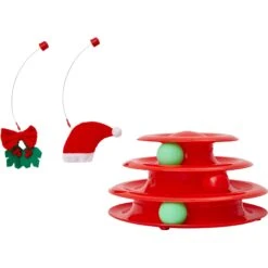 Frisco Holiday Santa Hat & Mistletoe Cat Tracks Cat Toy & Frisco Holiday Gingerbread Interactive Cat Scratcher Cat Toy With Catnip -Dog - Cat Shop 986246 PT3. AC SS1800 V1698258344