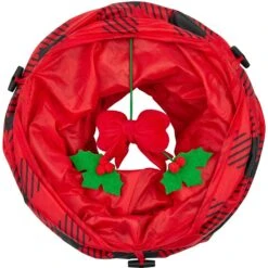 Frisco Holiday Buffalo Plaid Foldable Play Tunnel Cat Toy With Catnip & Frisco Holiday Festive Red Variety Pack Gift Box Cat Toy With Catnip, 14 Count -Dog - Cat Shop 986262 PT3. AC SS1800 V1698257736