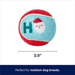Frisco Holiday Ho Ho Ho Fetch Squeaky Tennis Ball Dog Toy & Frisco Holiday Arctic Friends Stuffing-Free Skinny Plush Squeaky Dog Toy -Dog - Cat Shop 986310 PT2. AC SS1800 V1698258115
